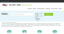Desktop Screenshot of alanadisorgulama.gen.tr